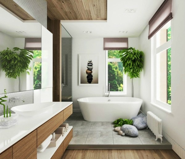 tropical bath room
