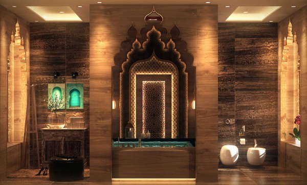 luxury bath-niche-oriental bathroom