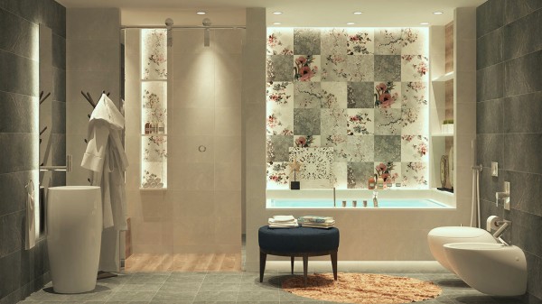 Asia-inspired luxury bathroom