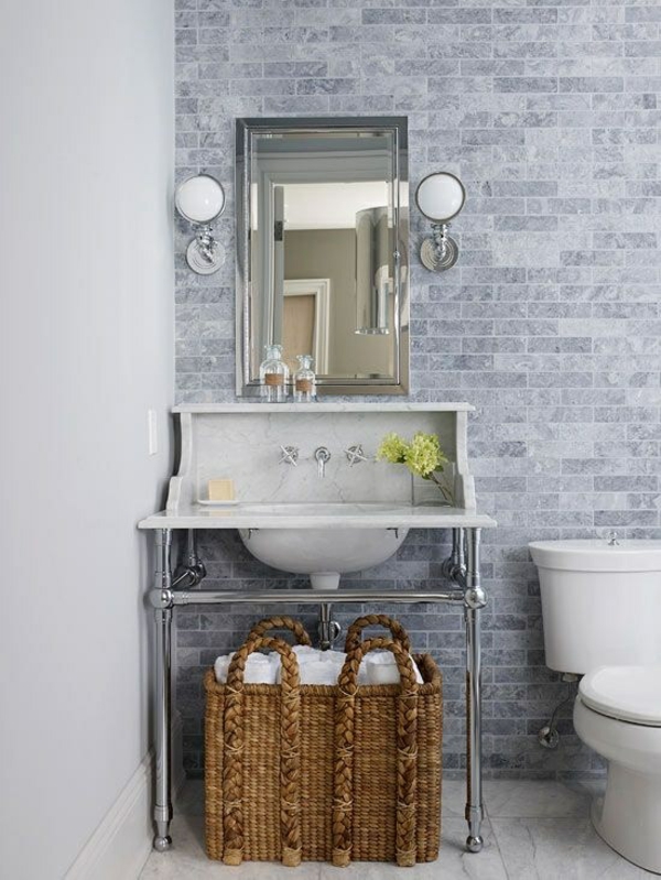 bathroom gray deco