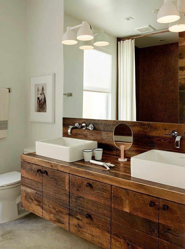 rustic bath room deco