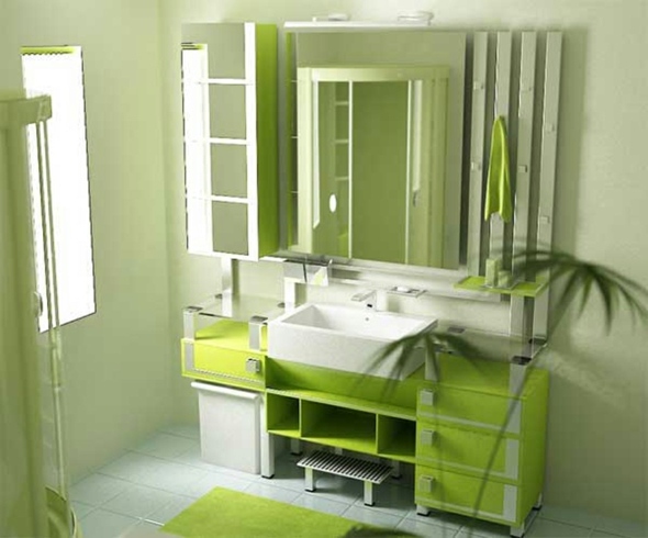 bathroom design modern green