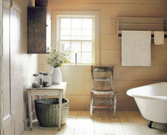 rustic vintage design bath room