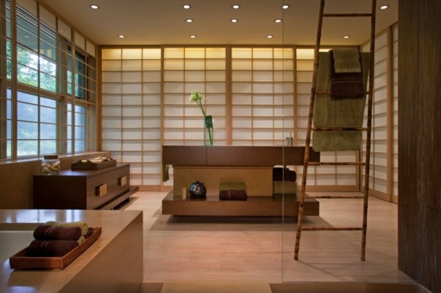 modern Zen bathroom partitions paper