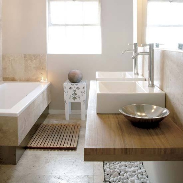 zen bathroom shapes-pure-elements-wood-teak