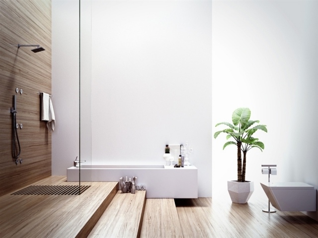 bathroom-design-natural-flooring-wall-wood-wood-plant-green bathroom design