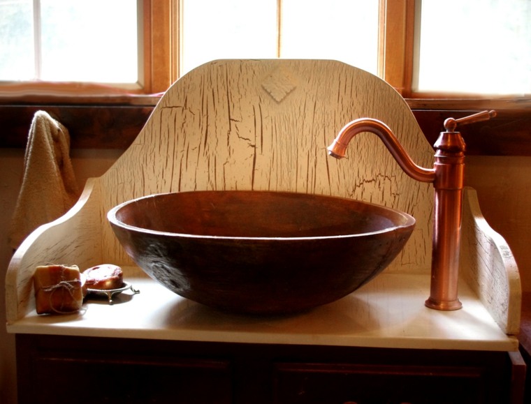 sink bathroom old wood design