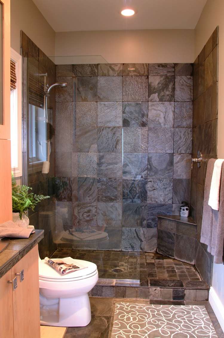 bathroom with Italian shower small space