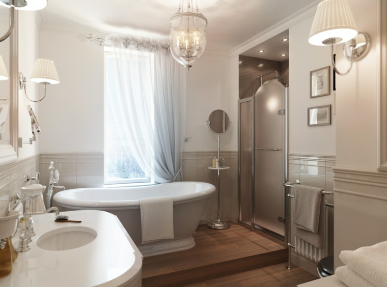 beige bathroom and taupe style bedroom