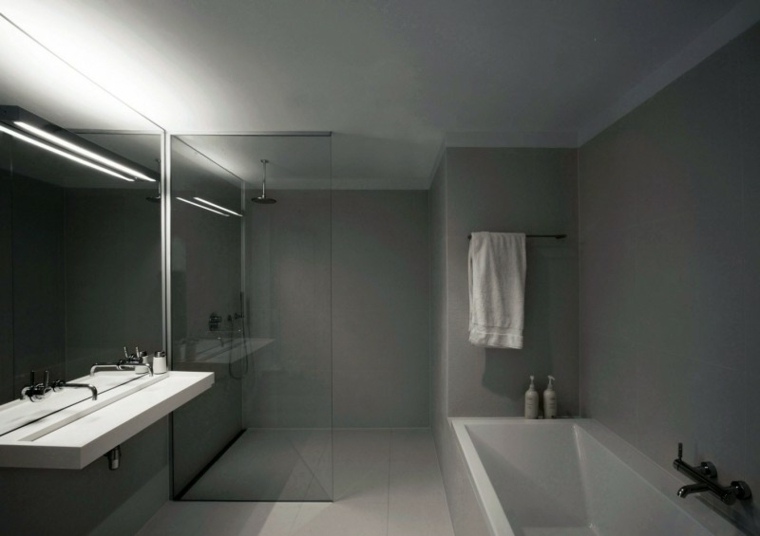 bathroom design modern concrete waxed bathtub