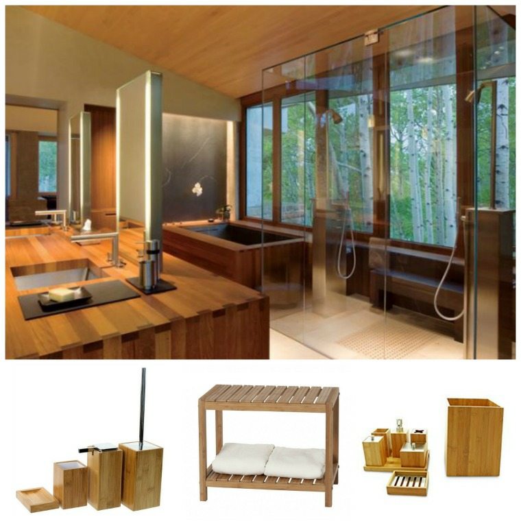 white bathroom and wood design modern bathroom accessories