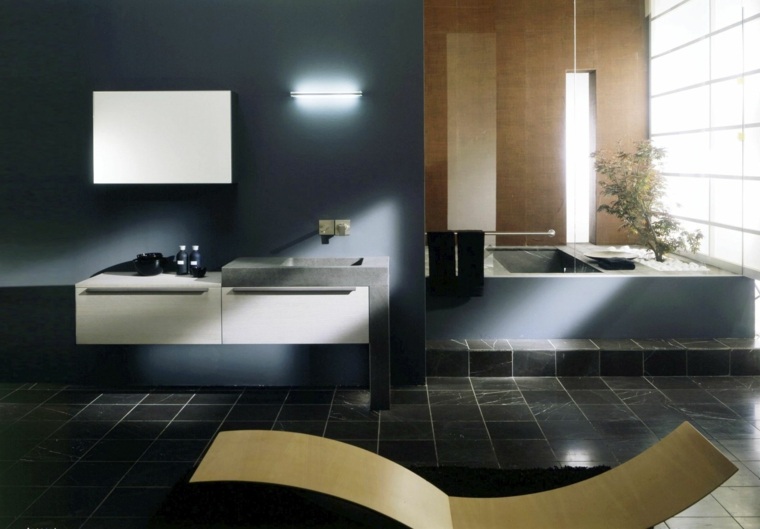 modern bathroom design black deco idea