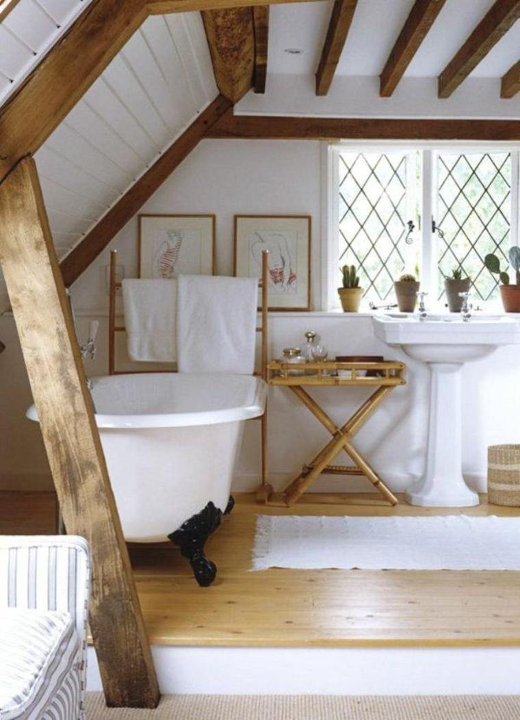 cozy wood bathroom