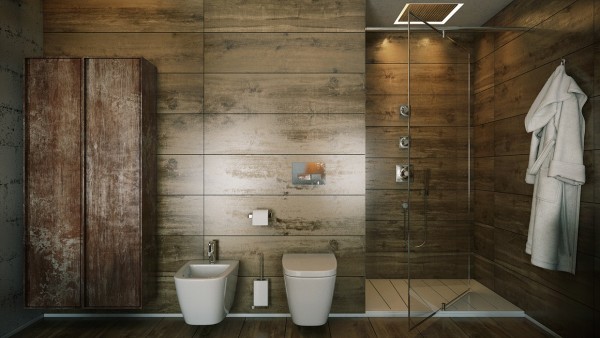 bathroom wood design luxury pavel vetrov lamp