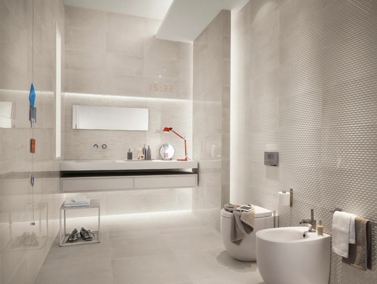 idea tile bathroom design white design toilet