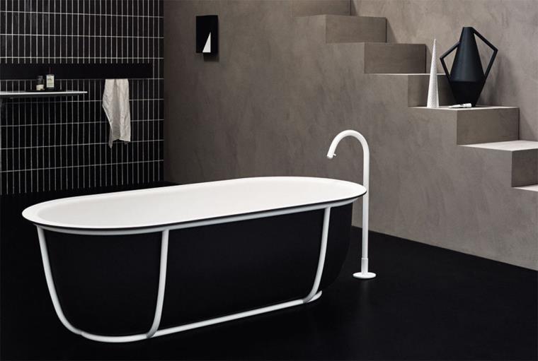 of bath-room-cocooning-black-rest-black-white