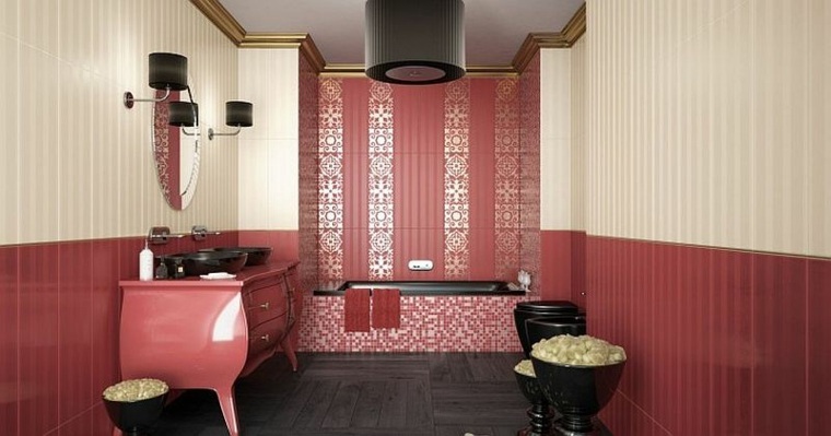 bathroom design modern furniture idea color marsala bathtub