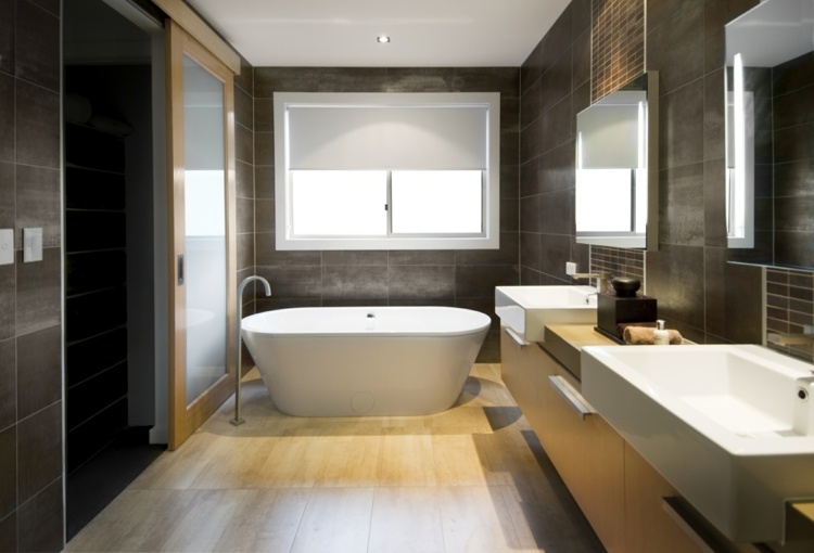 luxury bathroom floor wood