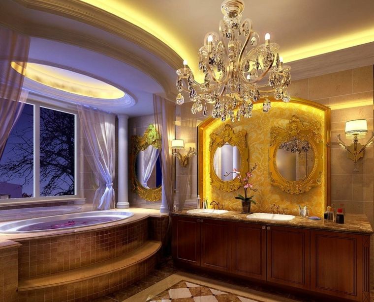 baroque style luxury bathroom