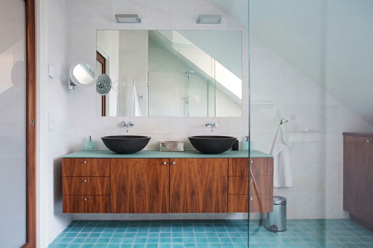 Scandinavian interior bathroom