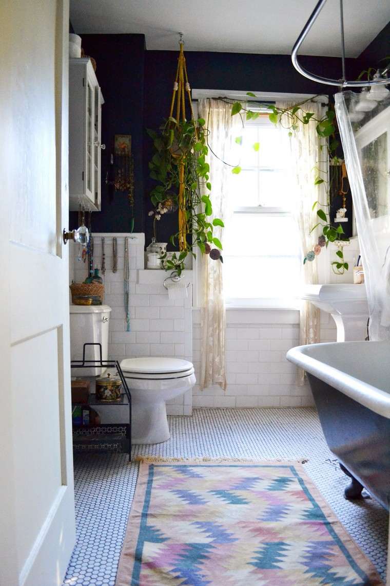 deco plants indoor nature bathroom floor mats bathtub