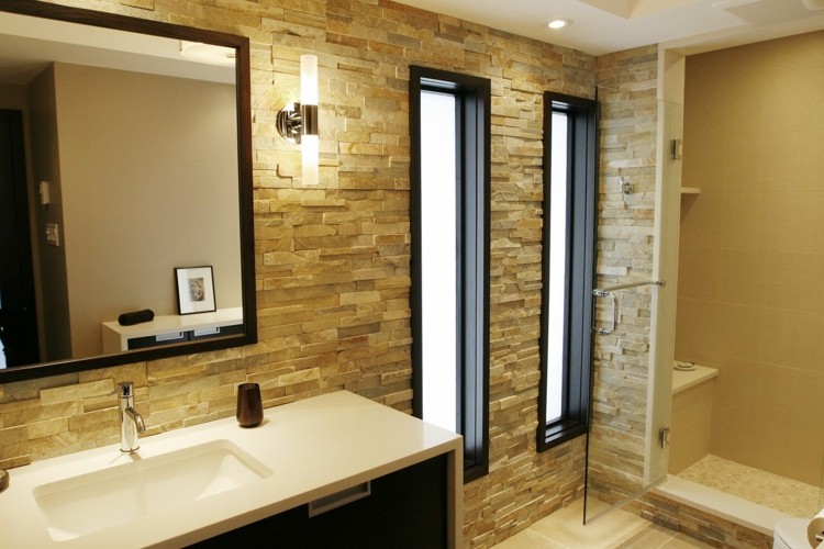 stone decoration bathroom