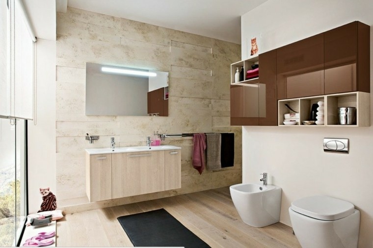 bathroom rustic design deco modern style