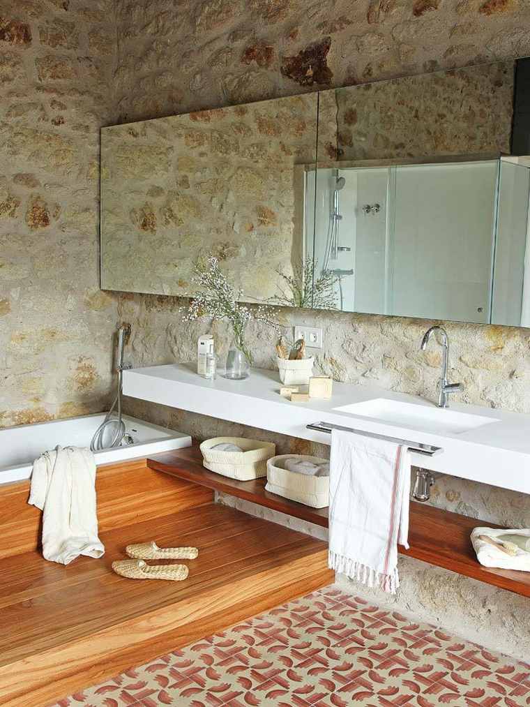 rustic design bathroom interior modern design
