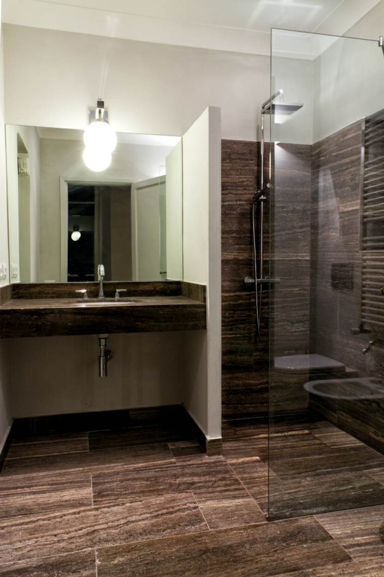 bathrooms and Italian stone shower