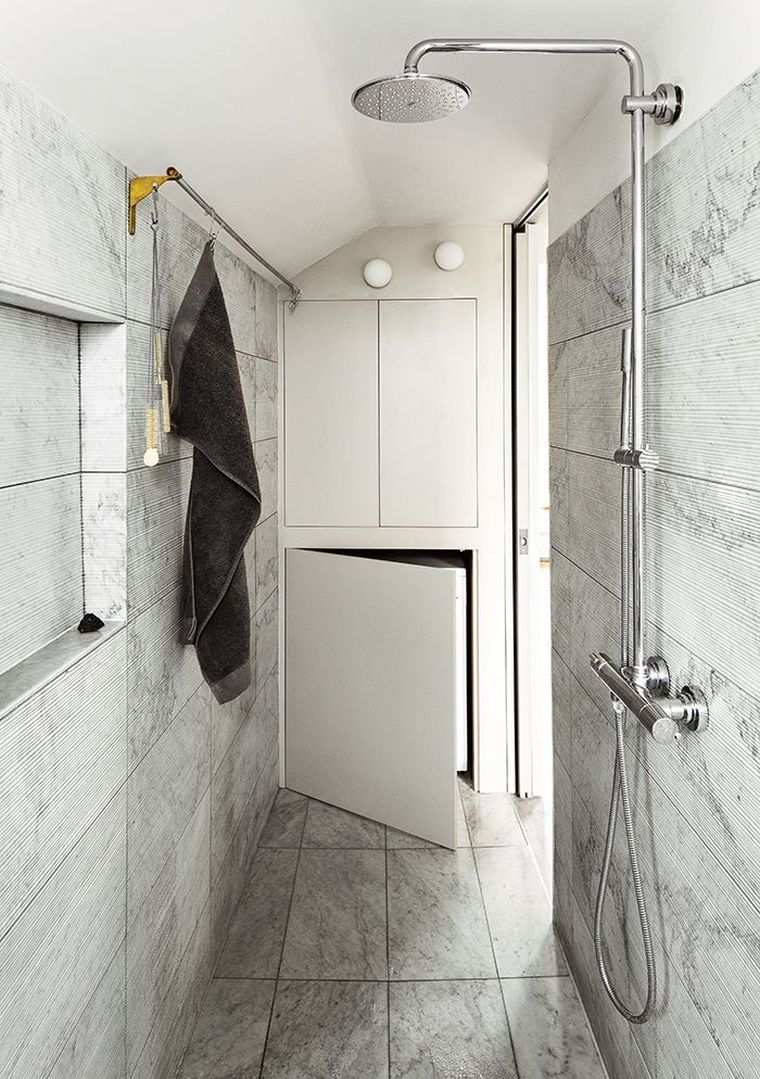 bathroom shower modern-tiled-marble-paved