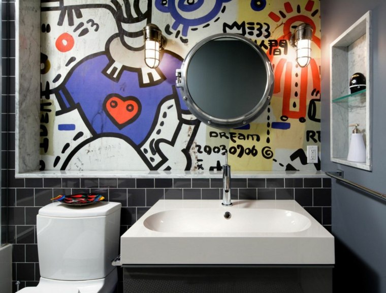 idea bathroom boy child deco