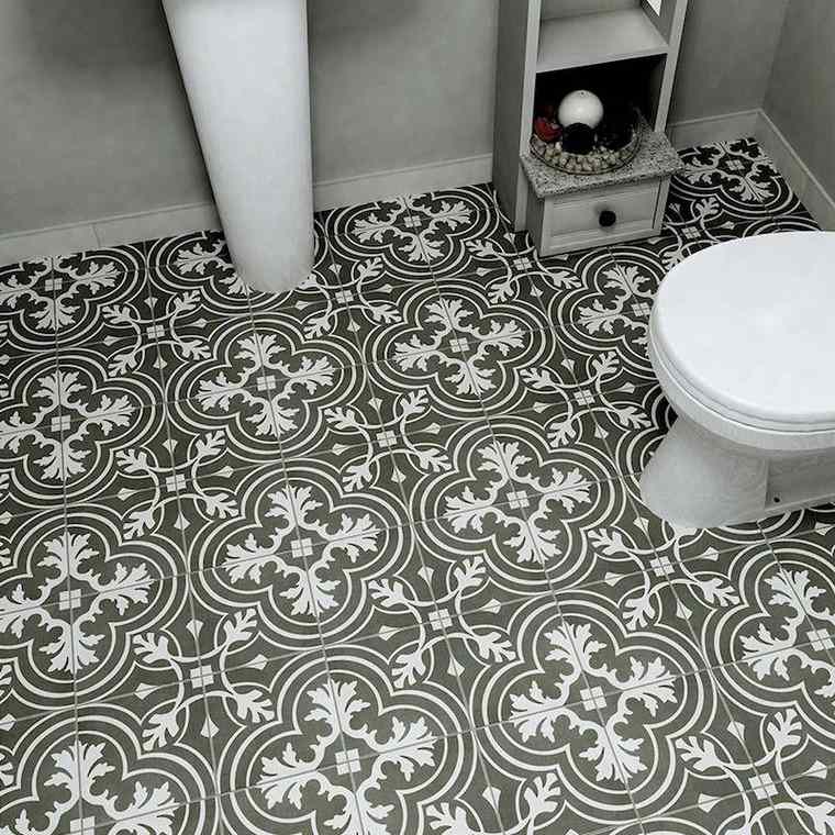 bath-tub-idee-ground vinyl imitation-tile-to-cement