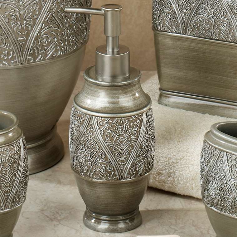 Moroccan bathroom oriental silver accessories