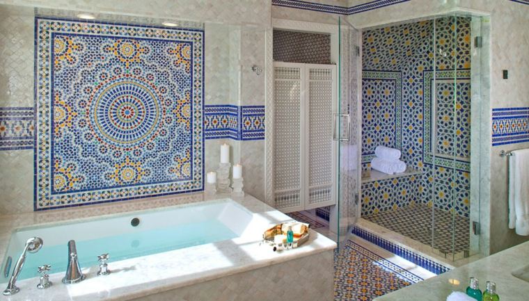 Moroccan bathroom tile marble Morocco