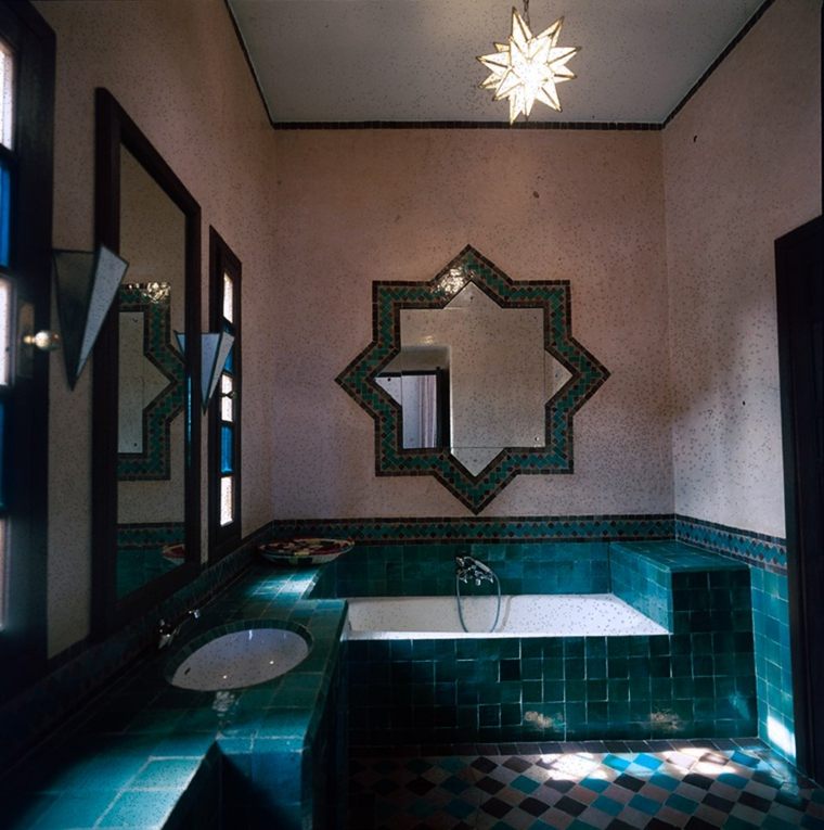 of bath-room-Moroccan-house-Yves saint laurent 1980-Marrakech