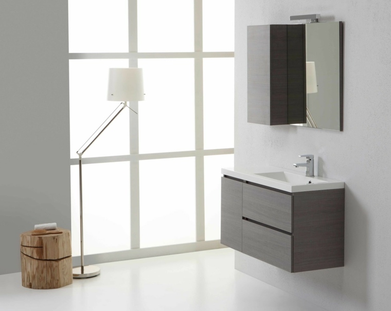 bathroom modern white gray wood lamp foot ideas