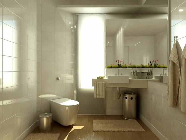 white modern bathroom