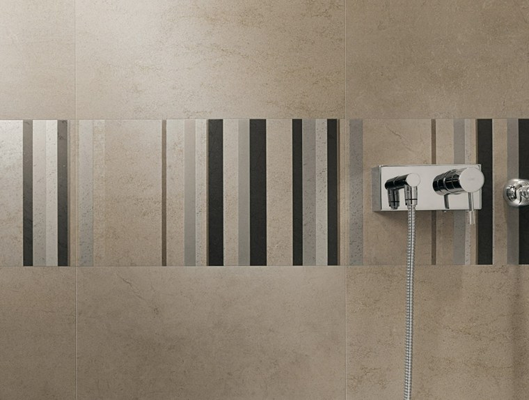 arrange bathroom tile pattern black white design sink