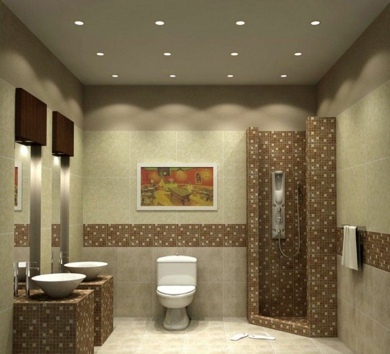 modern deco bathrooms bath brown color