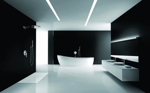 modern minimalist-futuristic bathroom