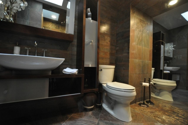 bronze bathroom