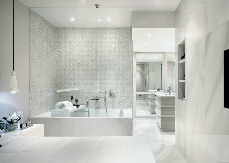 tile cabin shower white glossy design Italian shower marble