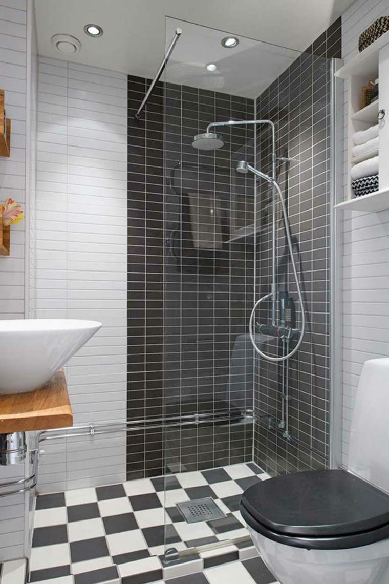 black and white modern bathroom italian shower toilet