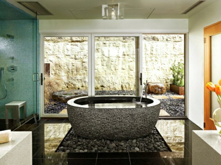 decor bathroom stone idea design bathtub design tiling shower cubicle