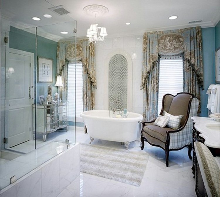 modern retro bathroom