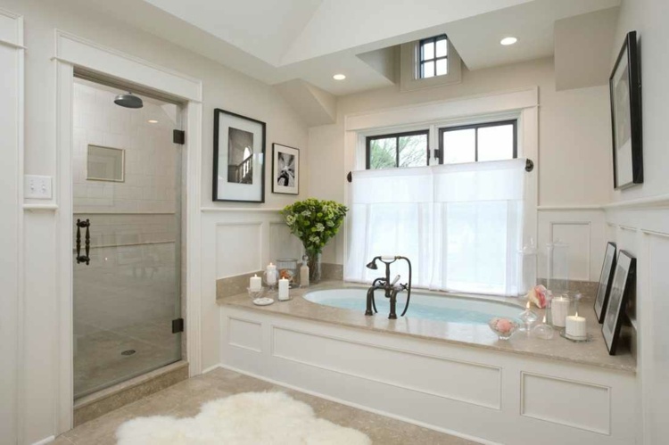 romantic bathroom large bathtub