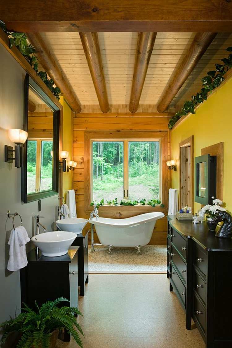 rustic bathroom decoration idea