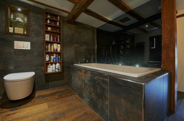 rustic bathroom idee deco