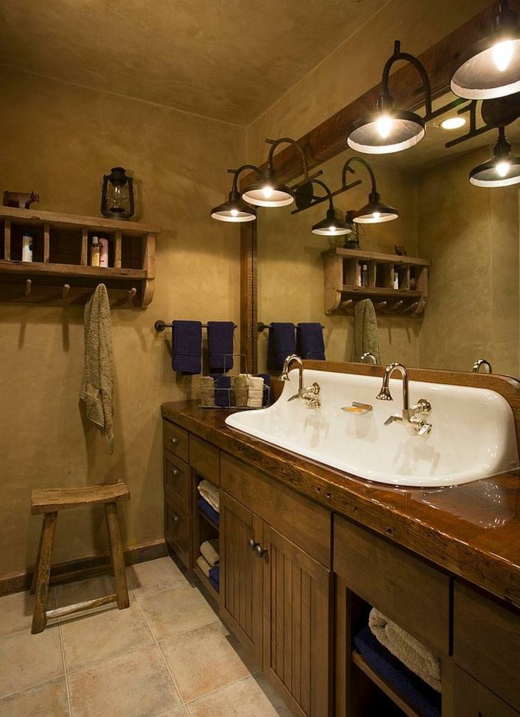 rustic bathroom vanity washbasin