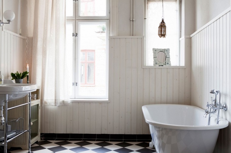 en-suite bathroom-tile bath-modern-lighting